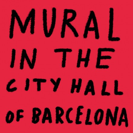 Mural in the City Hall of Barcelona